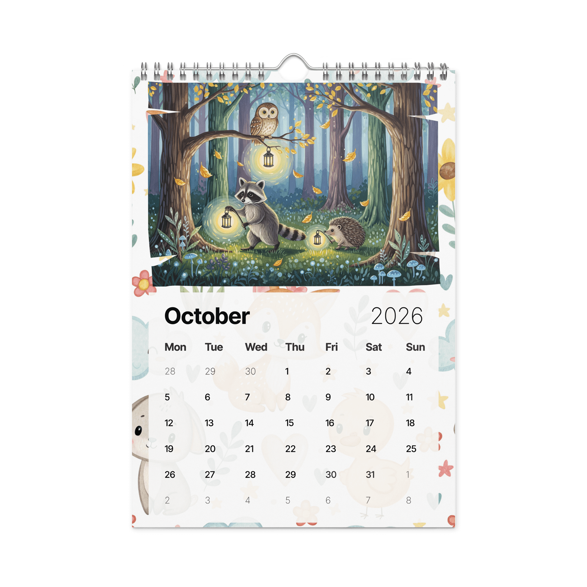 Paws of Joy Wall Calendar 2026 – Adorable Animal Friends product image (12)
