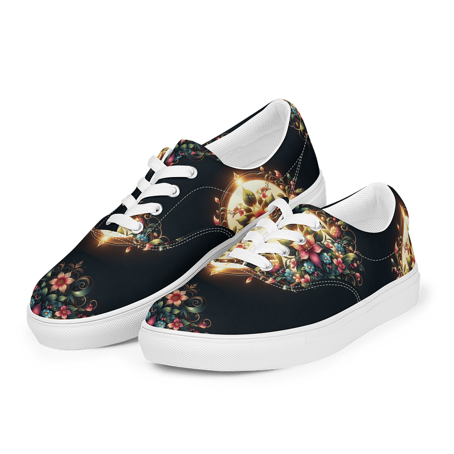 Floral Harmony Lace-Up Canvas Shoes product image (3)
