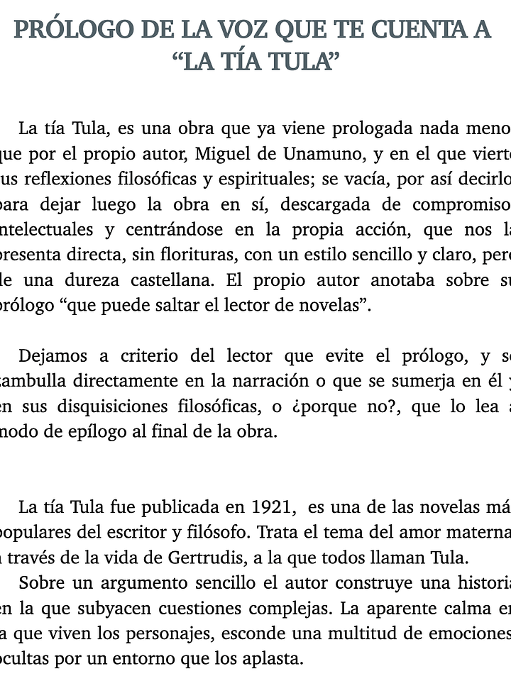 La tía Tula de Miguel de Unamuno - (Ebook) product image (2)