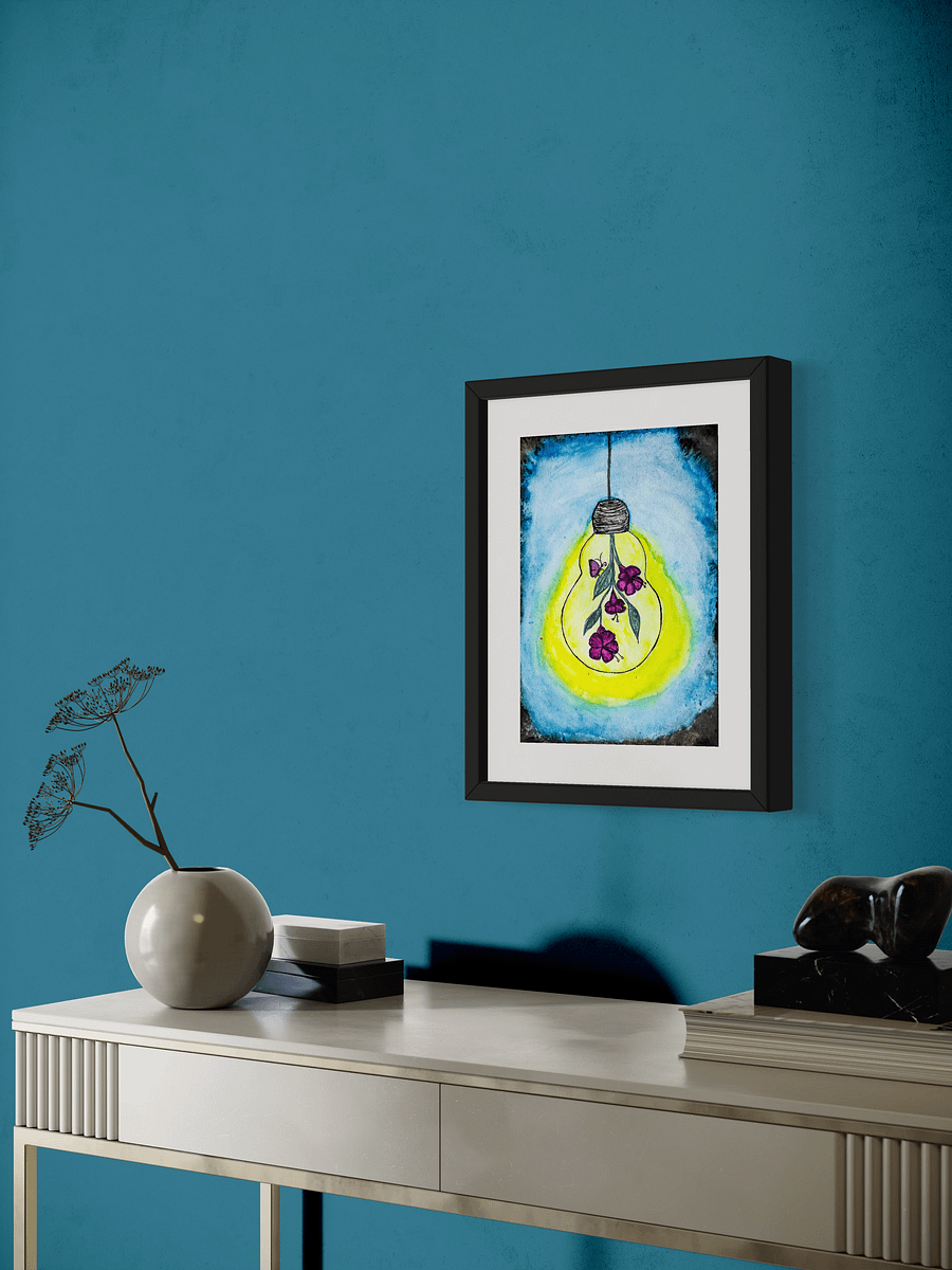 Butterfly in Lightbulb Print product image (3)
