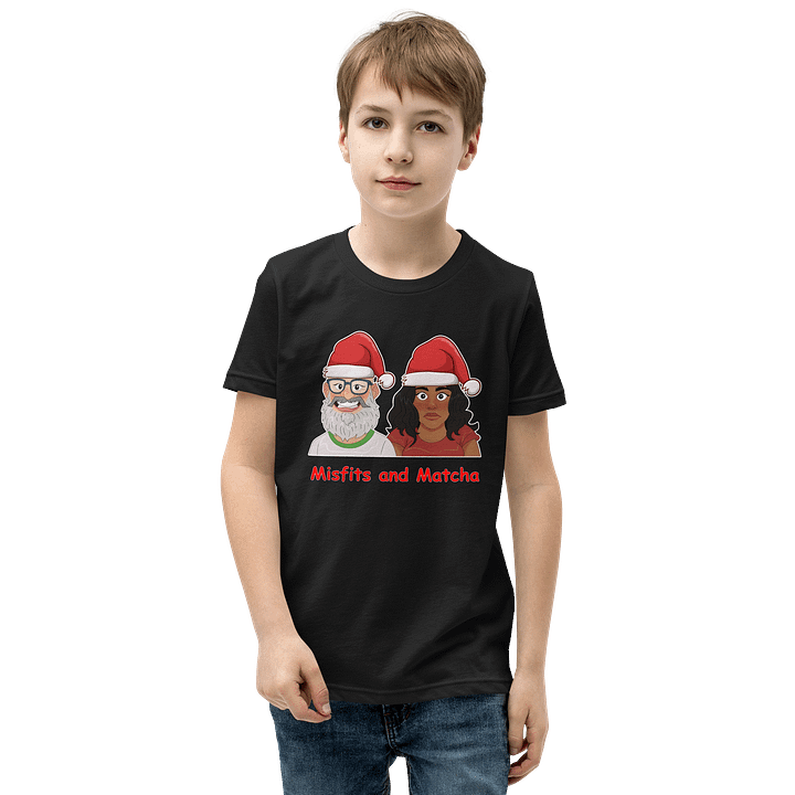Kids Misfits and Matcha Christmas Graphic Tee product image (7)