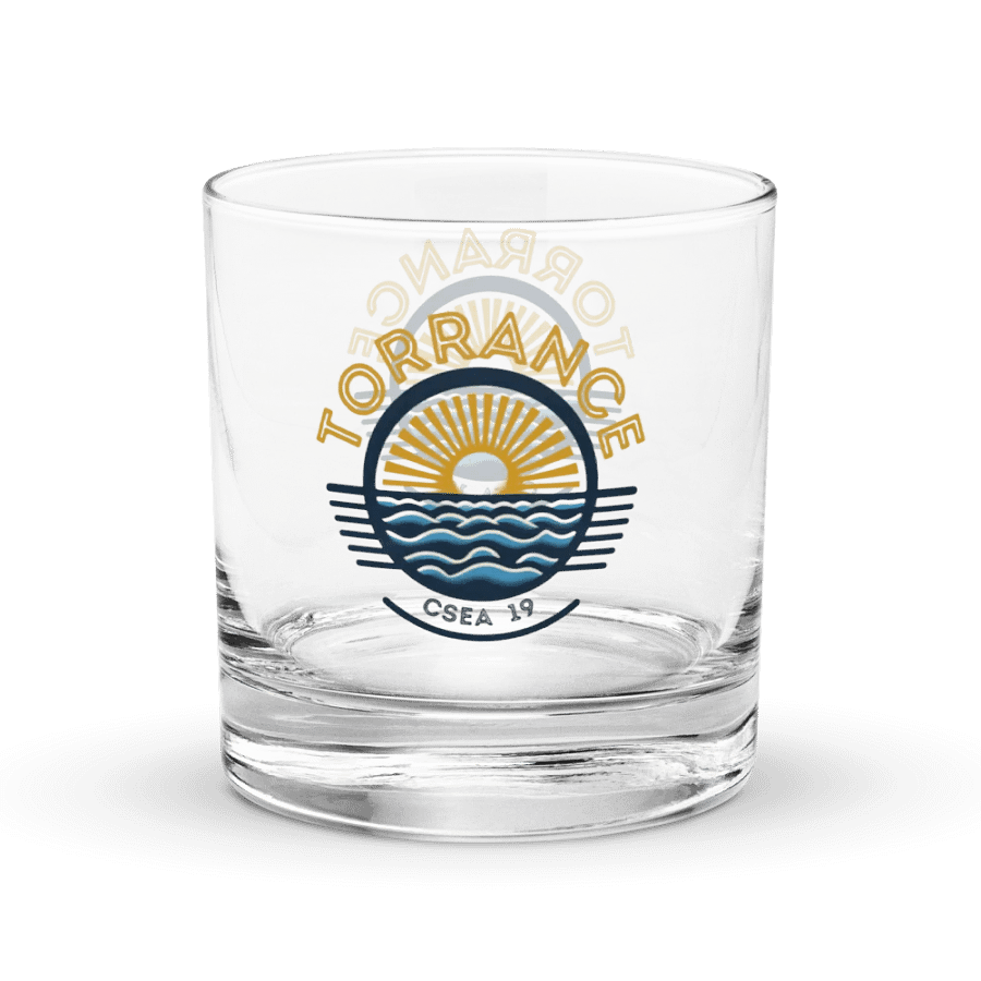 TUSD/CSEA Sun & Waves Travel Rocks Glass product image (1)