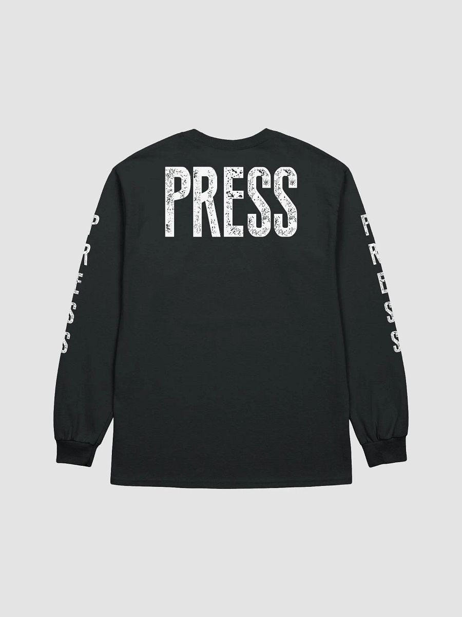 White Text 2D Logo Bold Press Long Sleeve Tee product image (1)
