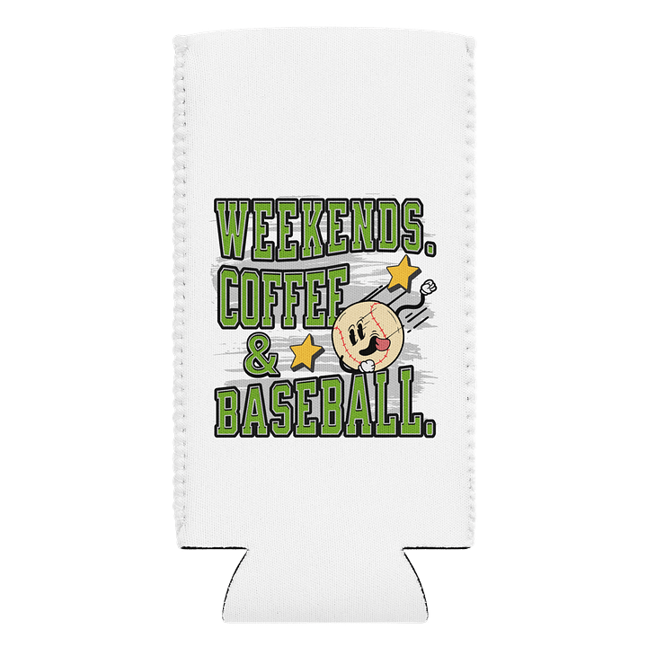 Weekends Coffee And Baseball Excited Coozie product image (1)