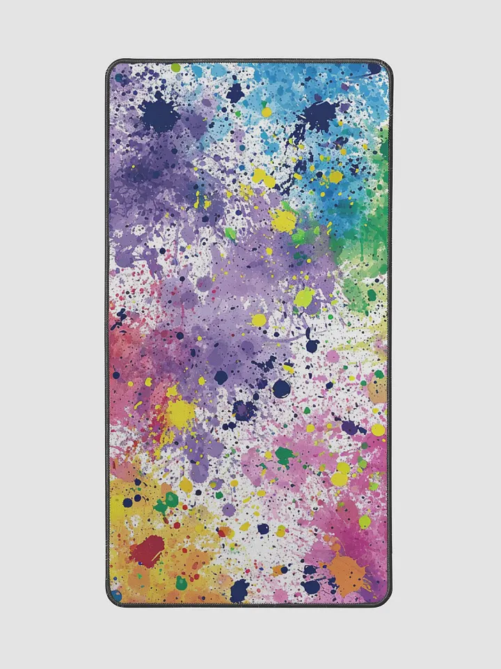 Splatter-Painted Desk Mat - 15.5