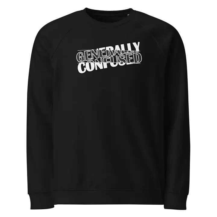 Generally Confused Organic Cotton Sweatshirt (White Print) product image (1)
