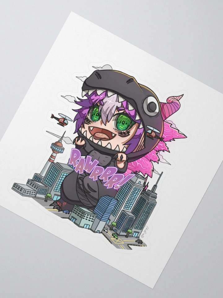 Chibi Godzilla Onesie (RAWR) w/background product image (5)