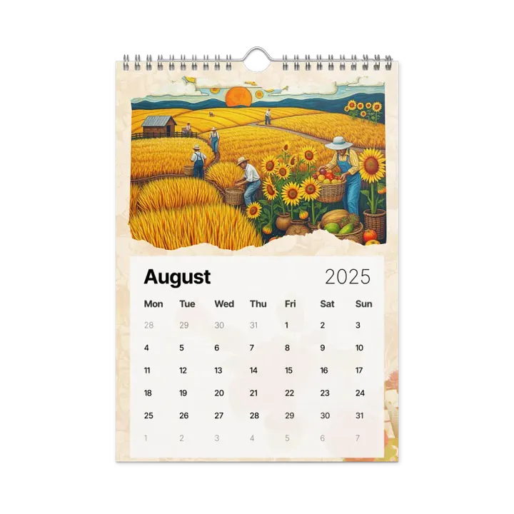 FOLK ART WALL CALENDAR 2025 product image (2)