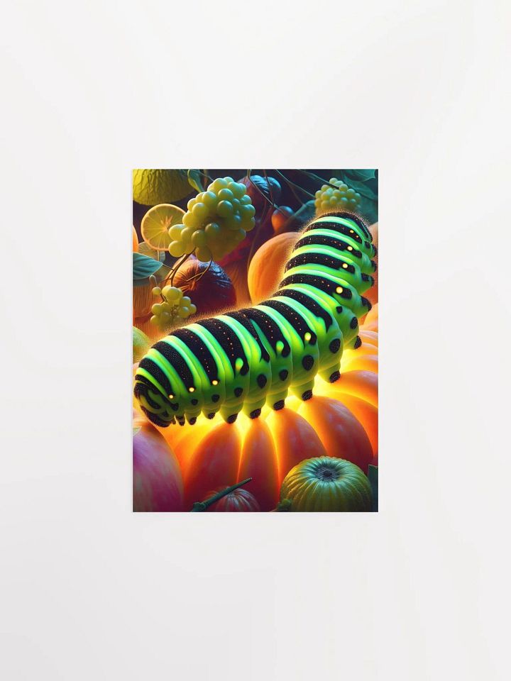 Glowing Caterpillar Fantasy Poster product image (2)