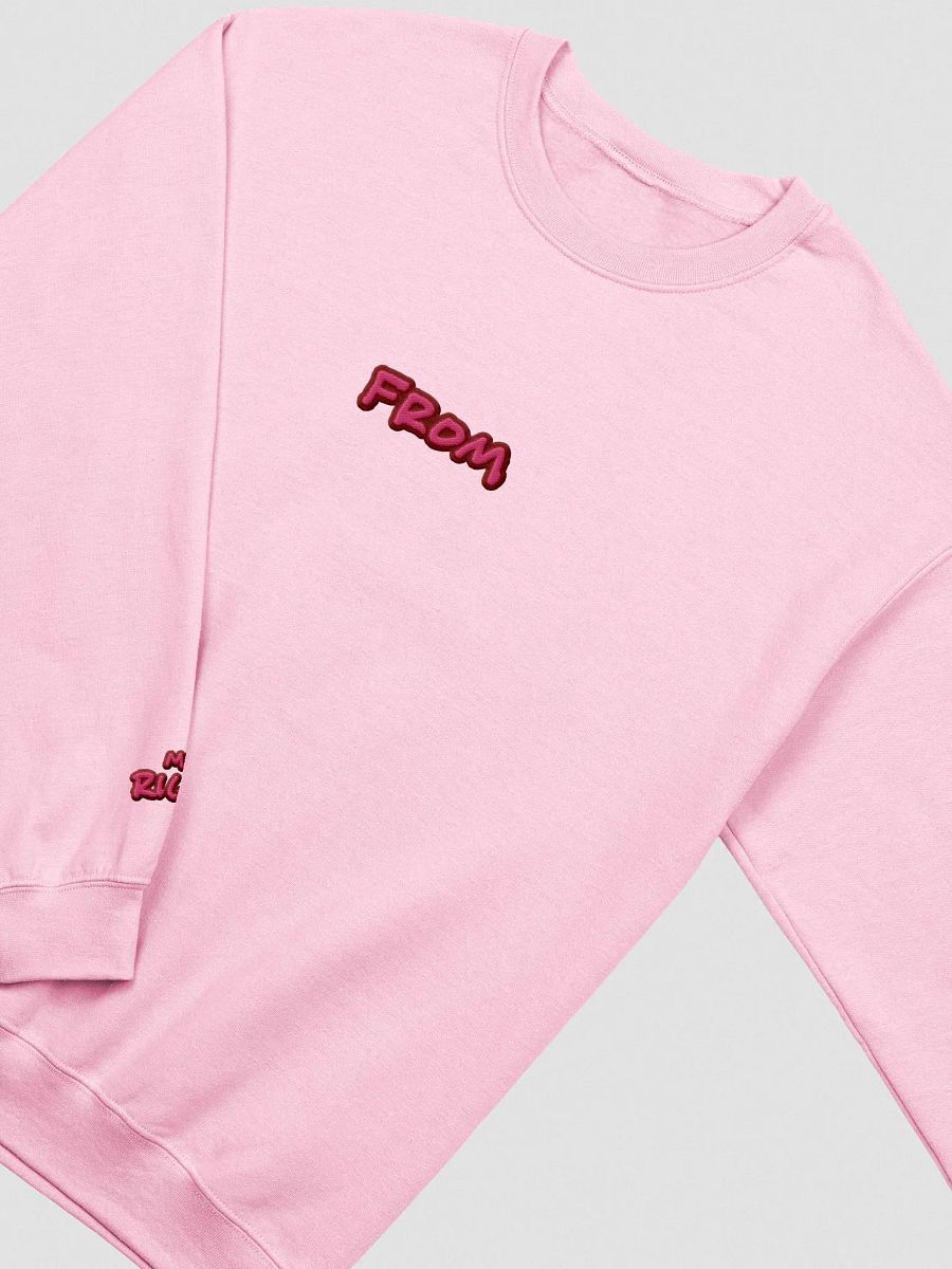 my left from my right embroidered crewneck (ROSE DESIGN) product image (1)