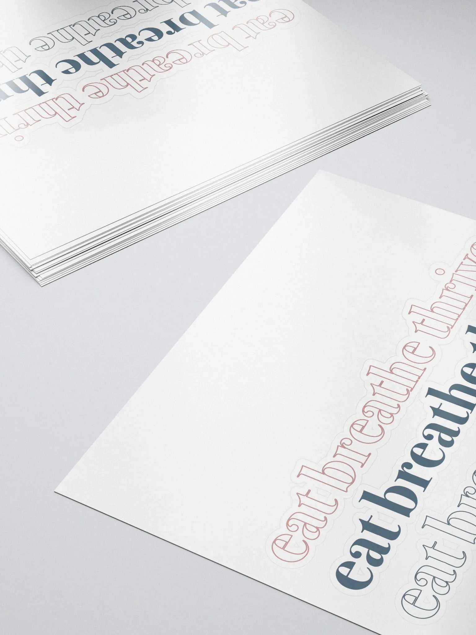 Eat Breathe Thrive cubed | sticker product image (5)