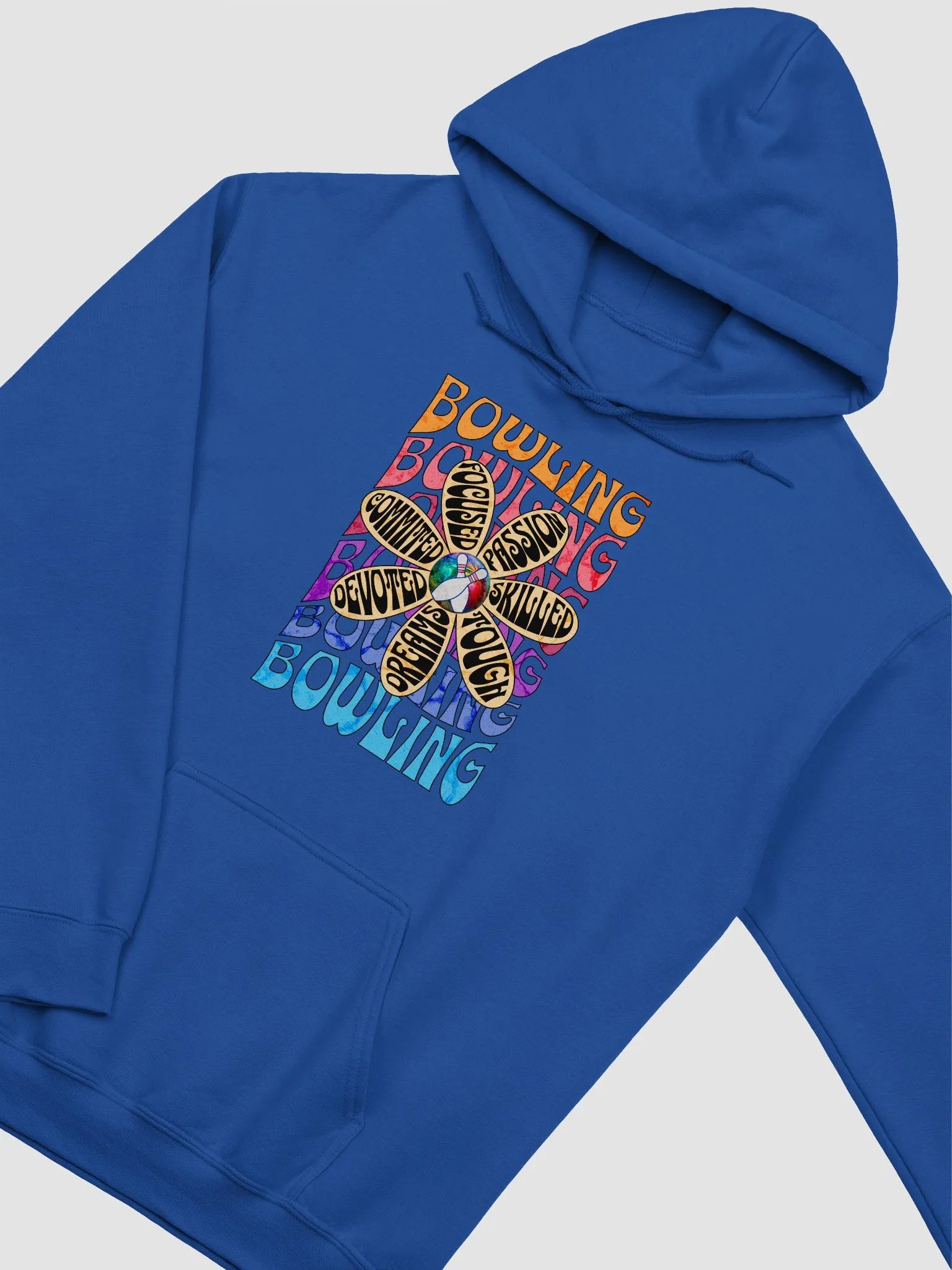Flower Bowling Dreams Rainbow Hoodie product image (18)