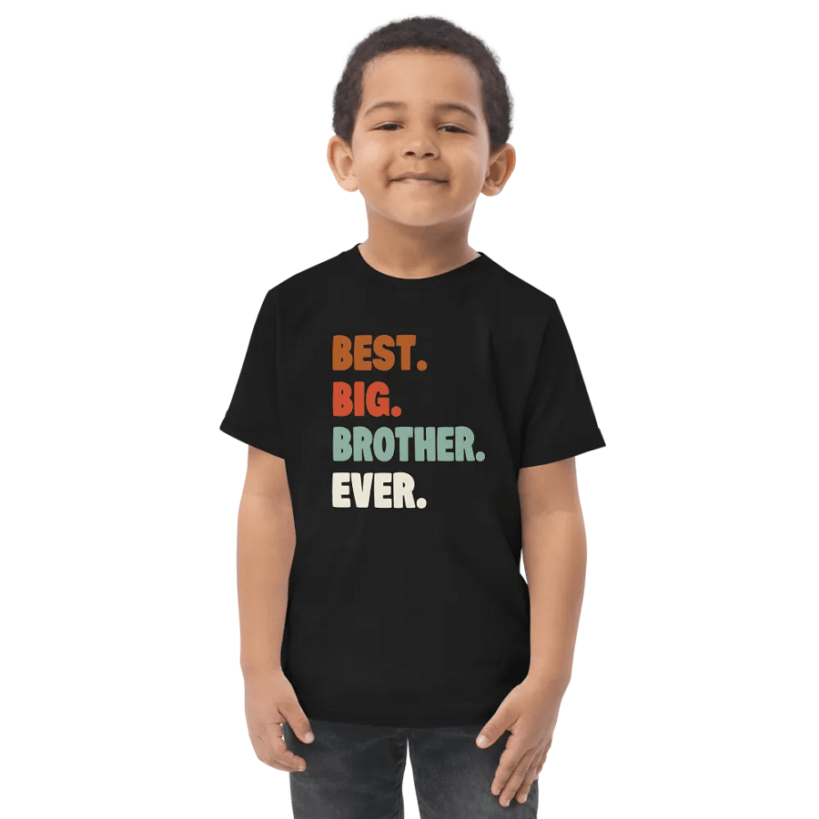 Vibrant Toddler Tee for the Best Big Brother Ever product image (1)