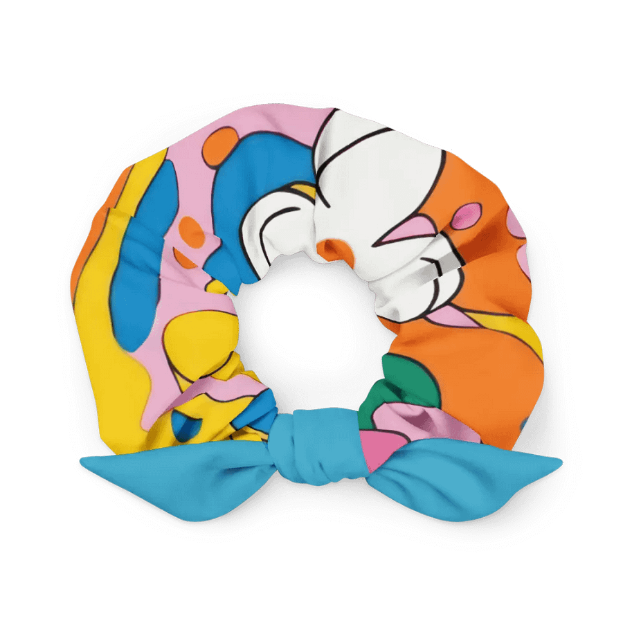 Retro Floral Petals Scrunchie product image (1)