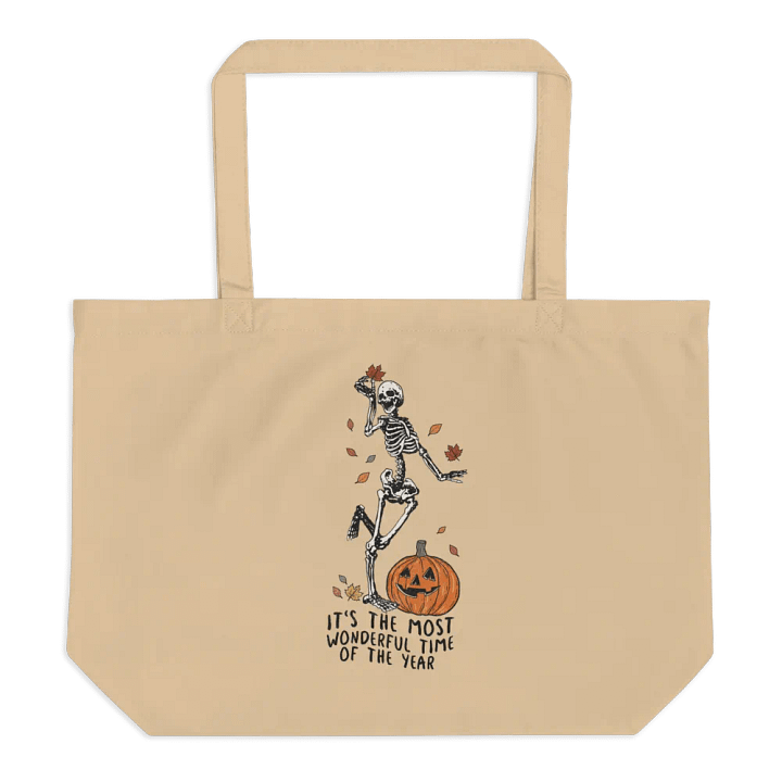 Festive Skeleton Organic Tote product image (1)