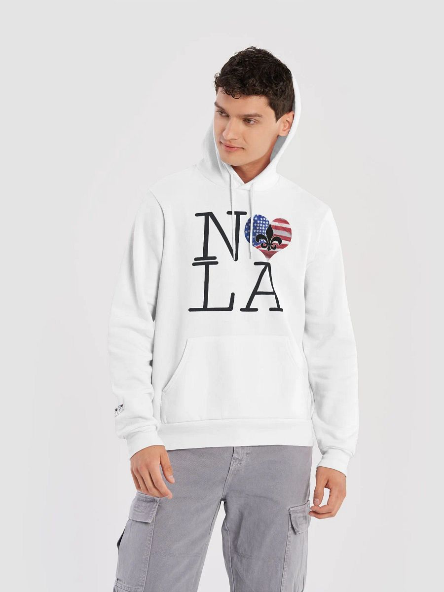 I LOVE NOLA **SUPERSOFT LEGACY HOODIE** (USA HEART INFINITY BACK + SLEEVES) product image (42)