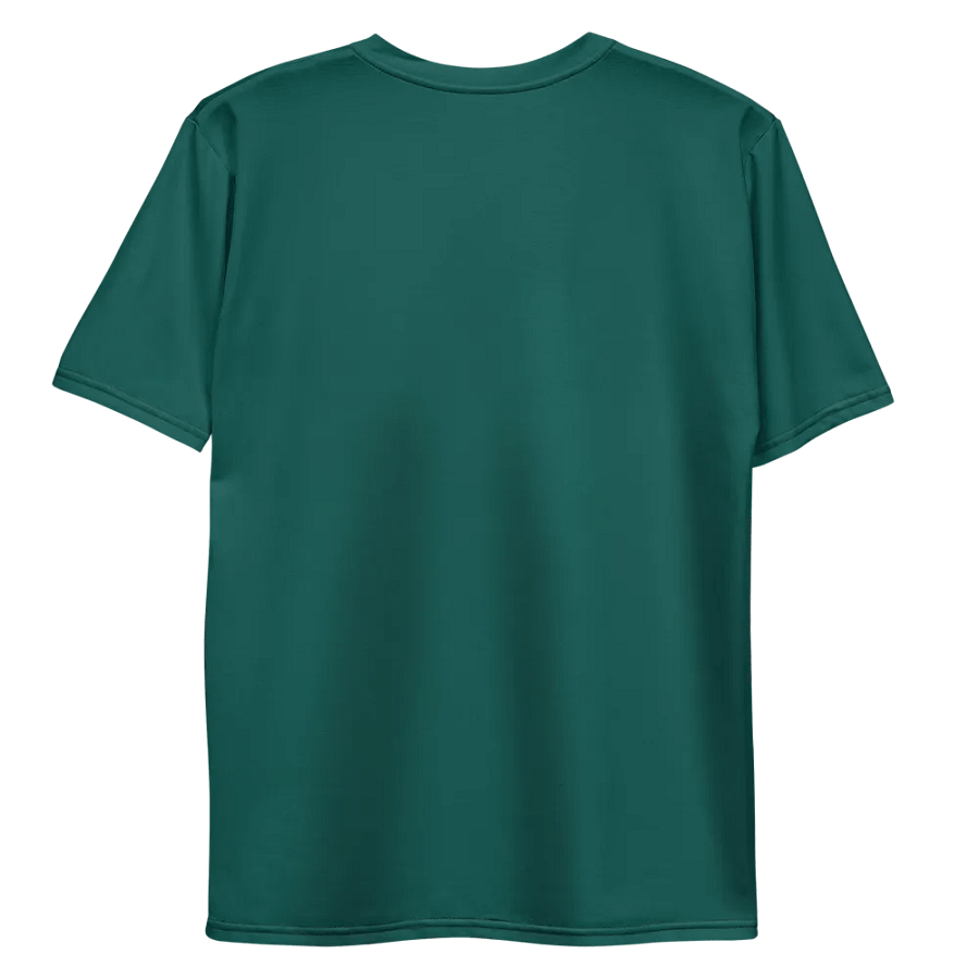 Plain Dark Green True Summer Men's Crewneck Polyester Heavyweight Premium T-Shirt by Treasure Pie product image (10)