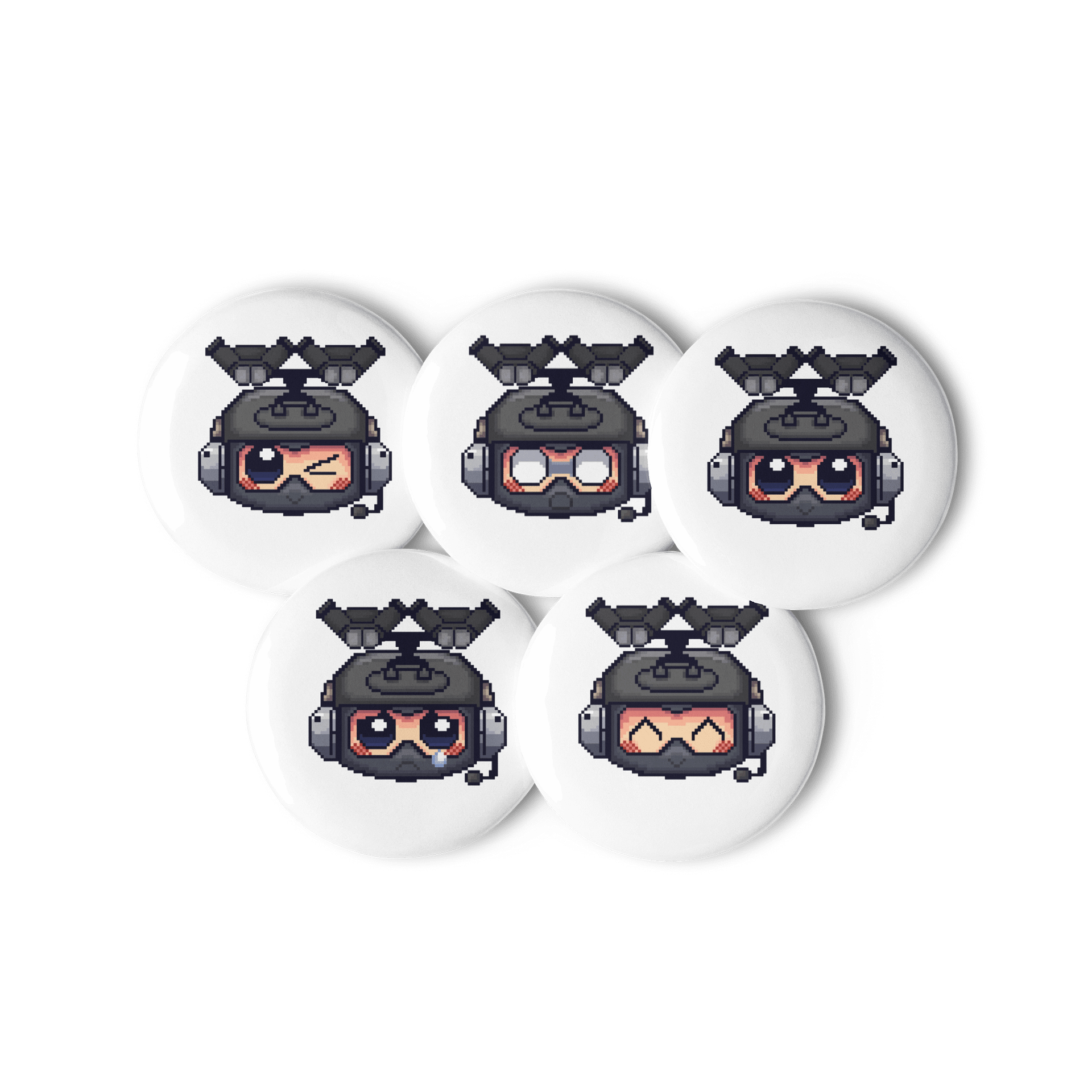 Set 5 Pixy Pins By TikTok Creator SpSoldierPixel product image (3)