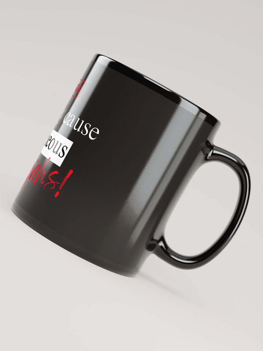 Spontaneous Hallelujahs Black Ceramic Mug | Black Ceramic Big Cup Big Black Mug in 11oz and 15oz (325ml and 443ml approx.) product image (7)