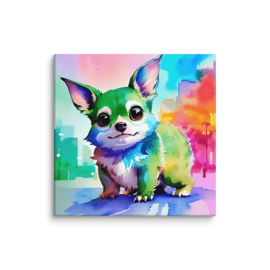 Cute Dog Digital Painting - v14 product image (1)