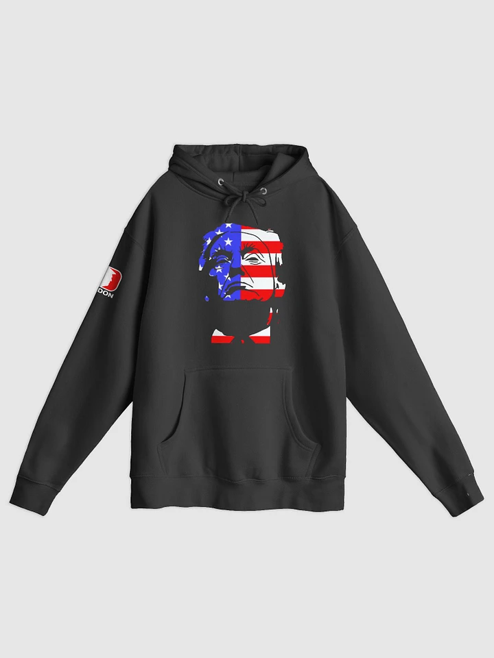 Trump Flag w MAGA Back Black Hoodie product image (2)