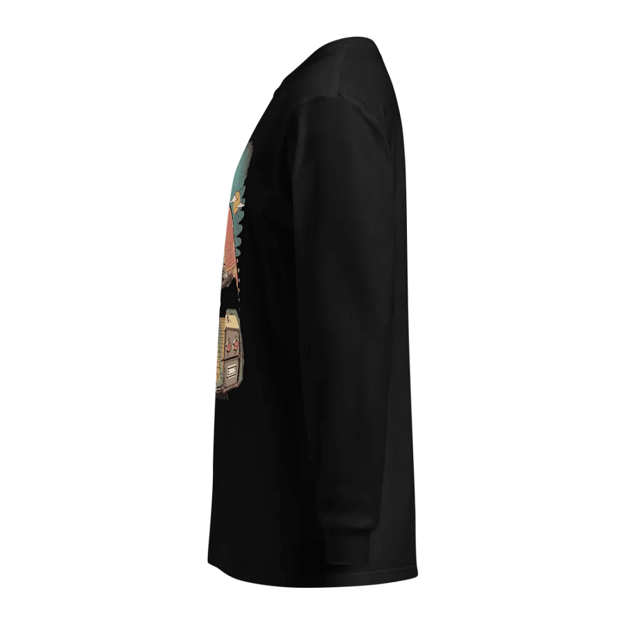 Vintage 70's Style Guitarist Comfy Long Sleeve T-Shirt product image (3)