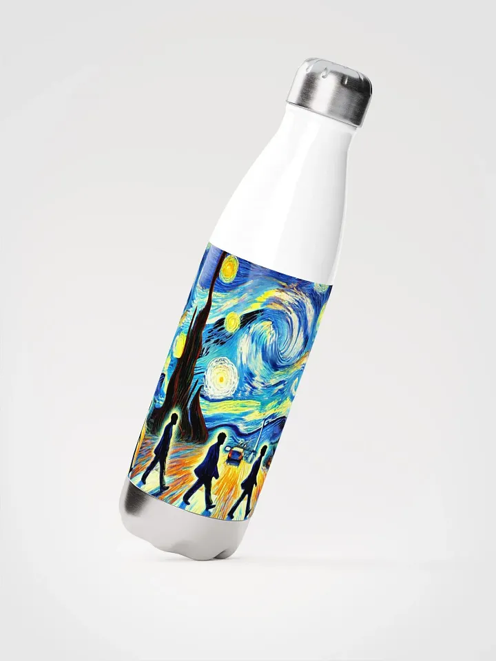 💧 The Beatles – Abbey Road Van Gogh-Inspired Stainless Steel Water Bottle product image (4)