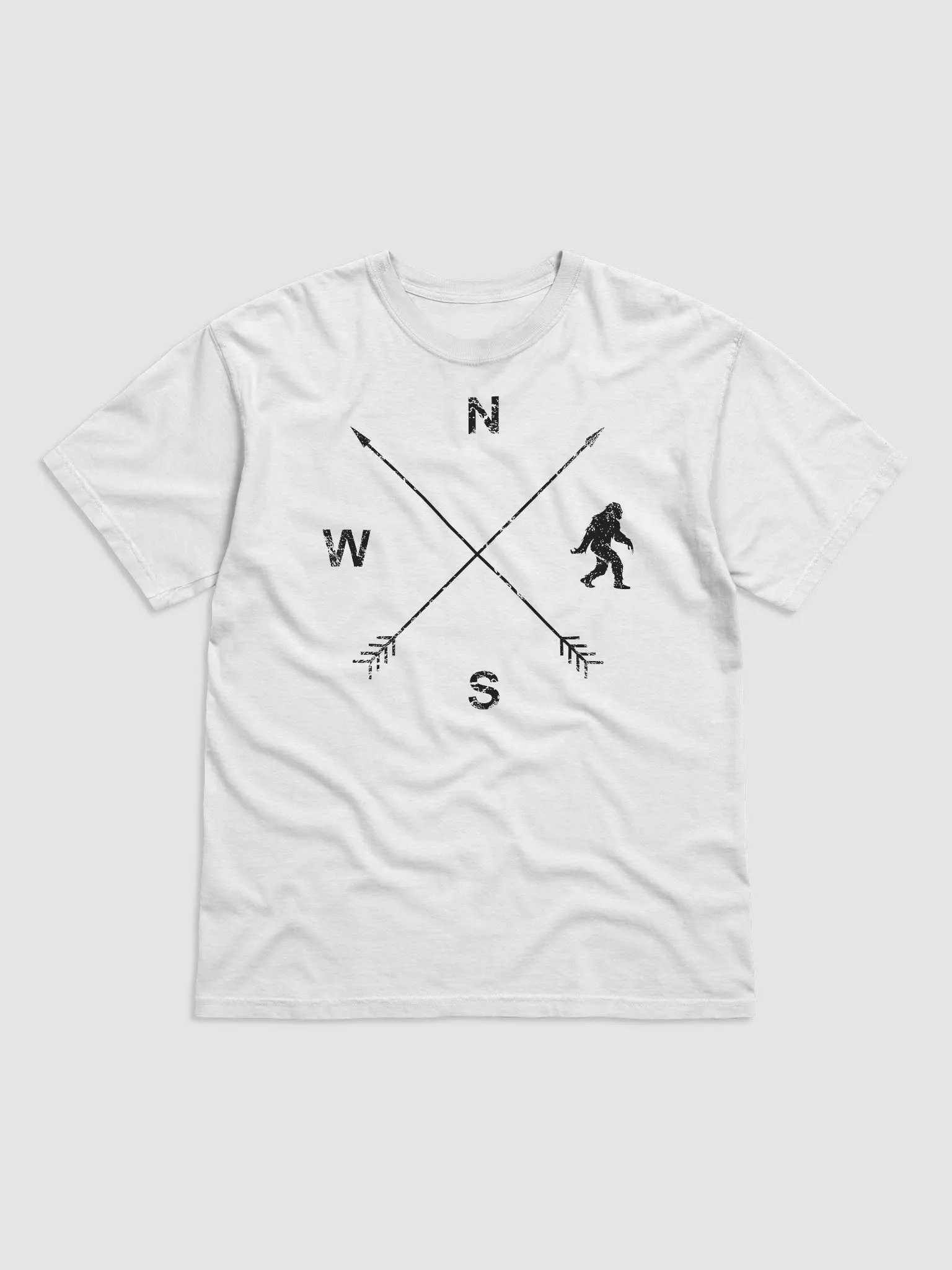 Bigfoot Lodge Upstate White Compass Tee product image (1)