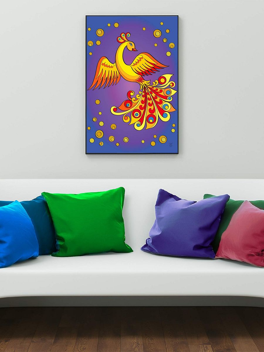 Vibrant Matte Poster Print - Golden Bird product image (6)