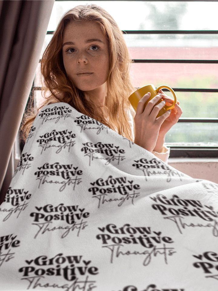Grow Positive Thoughts Blanket product image (1)