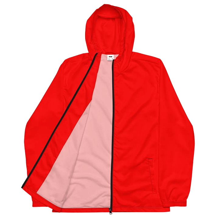Plain Color Red Windbreaker product image (2)