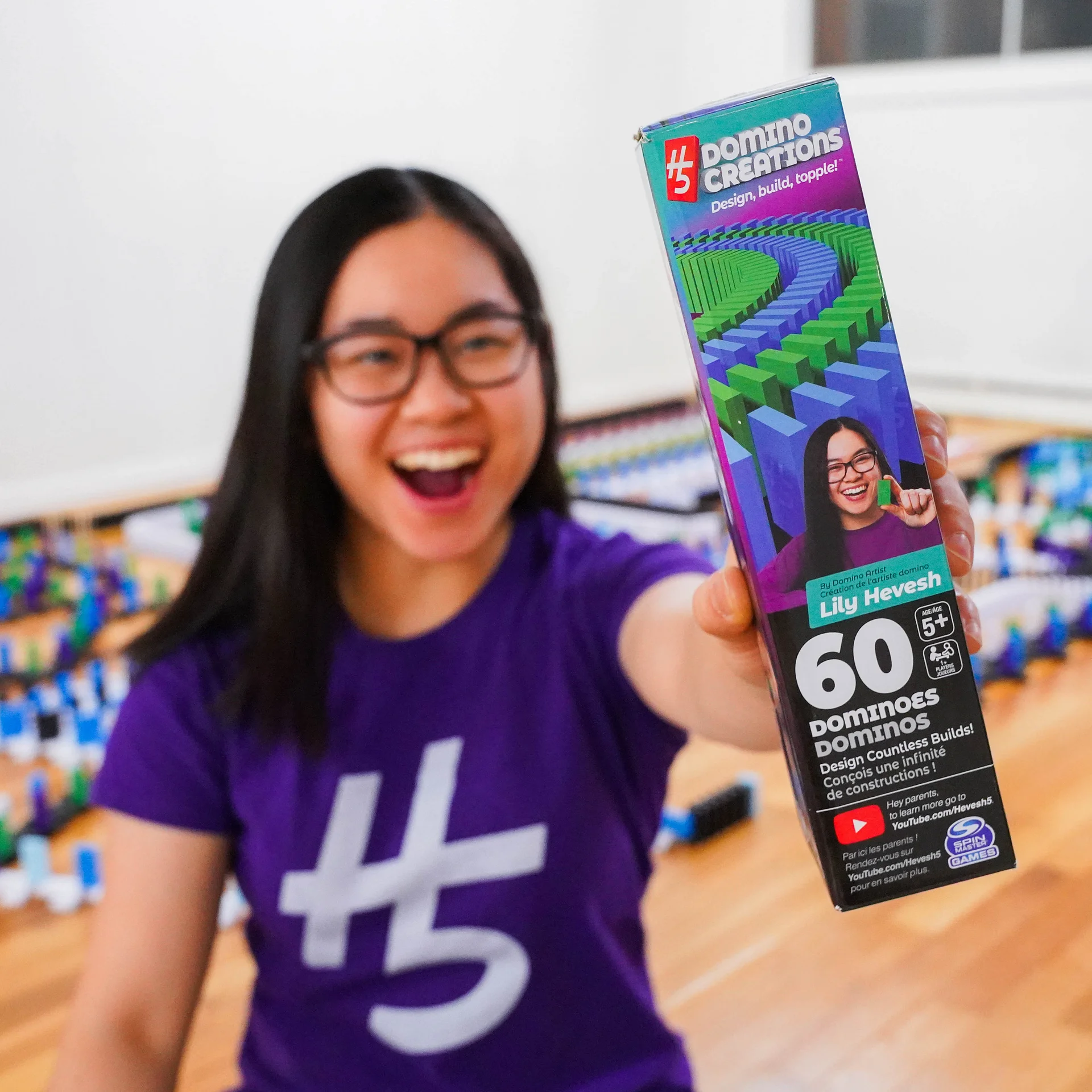 60-Piece H5 Domino Creations Pack (Neon Blue & Green) product image (6)