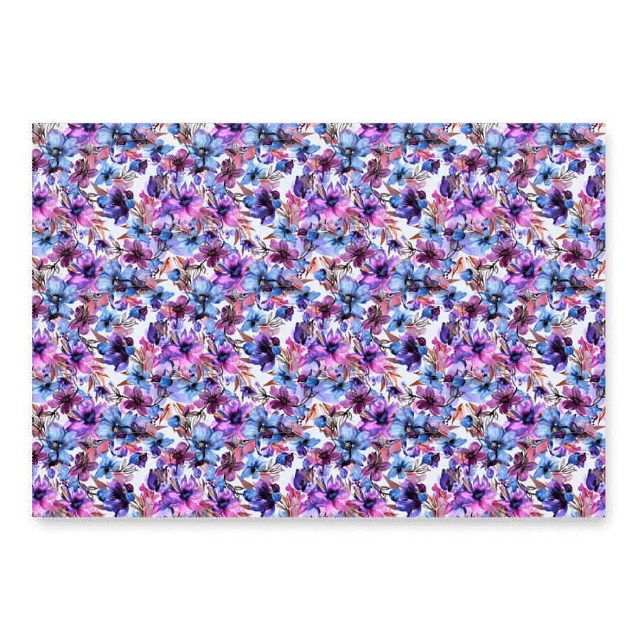 Purple Flowers Paper product image (1)