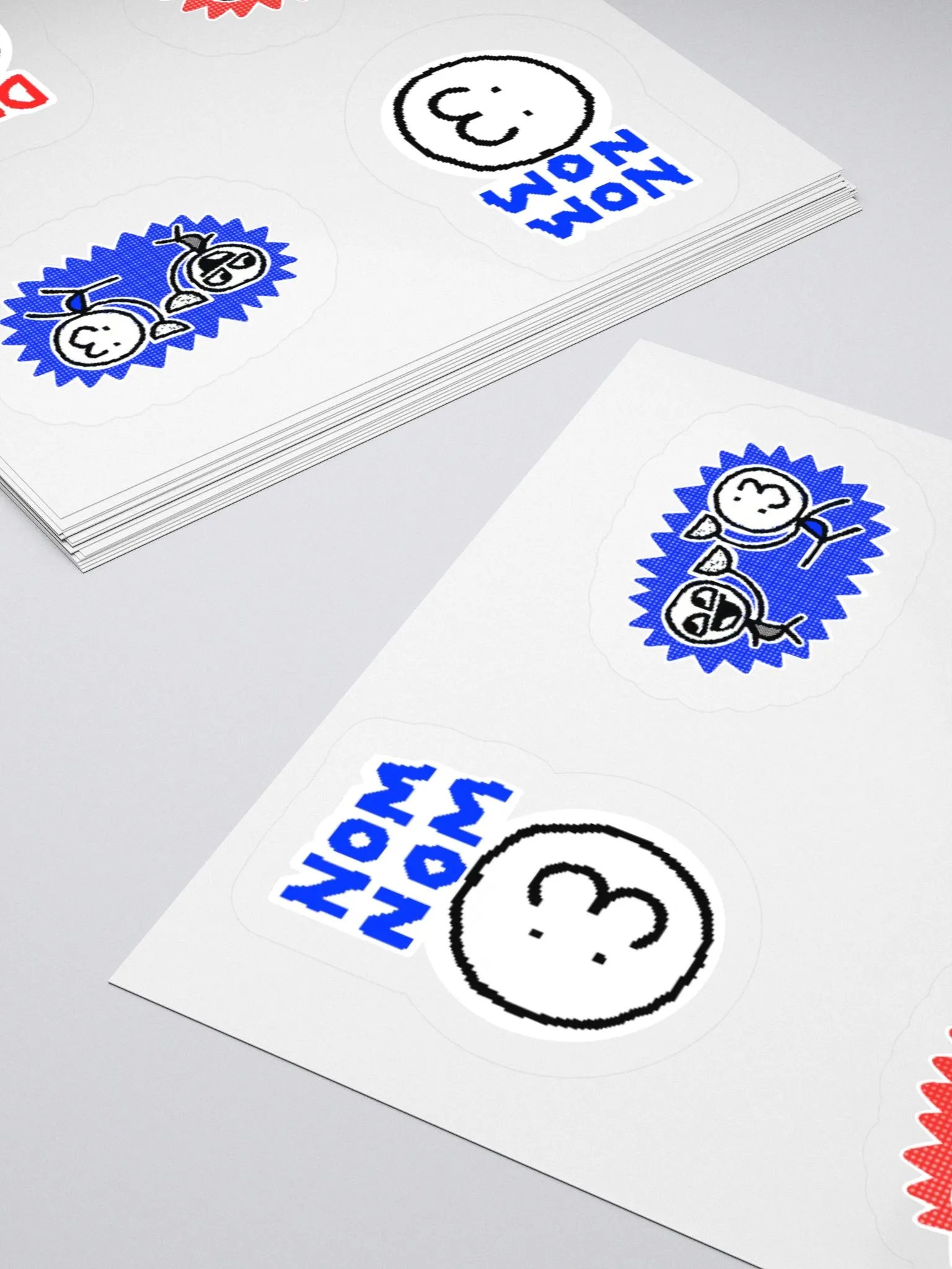 Nom Nom and Derp! (4 STICKER PACK) product image (14)