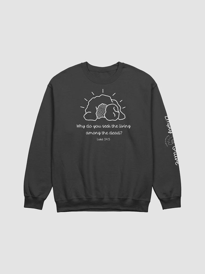Empty Grave Doodle Sweatshirt – Luke 24:5 product image (3)