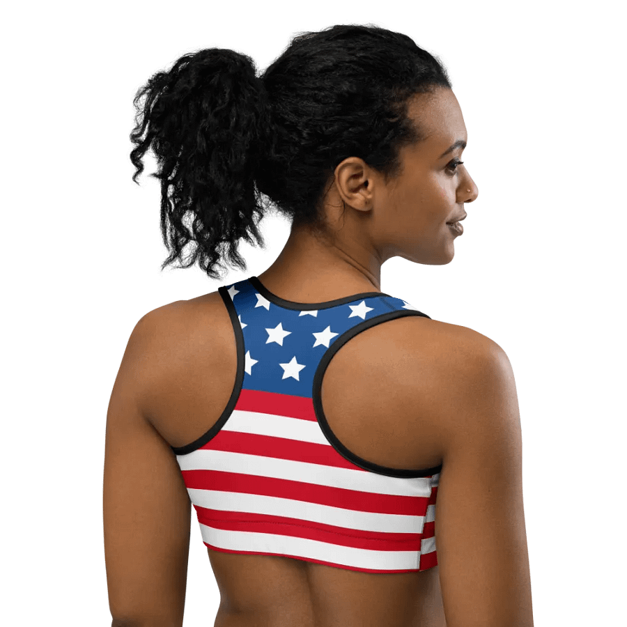 Starry Stripes All-Over Sports Bra product image (4)