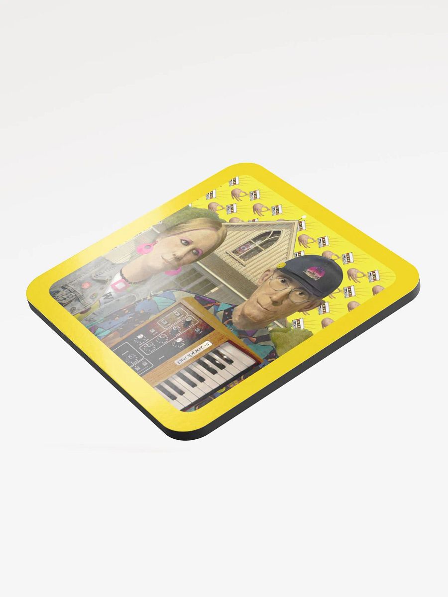 American Prophet by Frank Fonik, Techno EDM Glossed Cork Coaster product image (3)