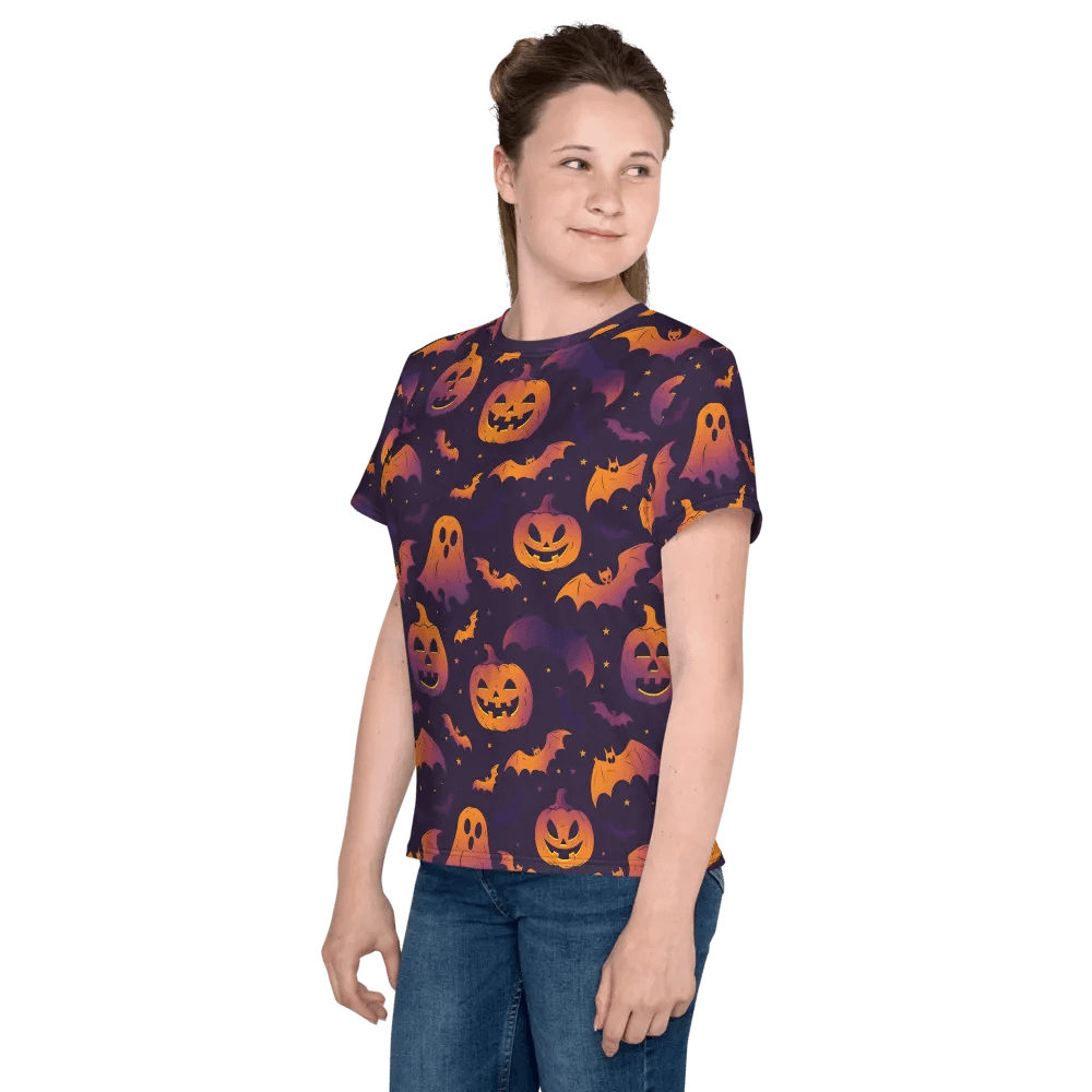 Smiley Pumpkin Halloween T-shirt product image (11)
