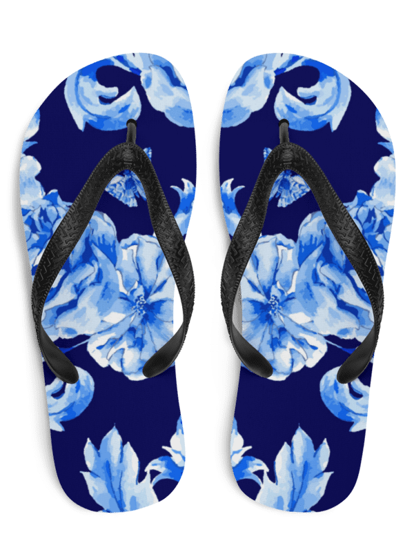 Garden of Blue Flip Flops product image (1)