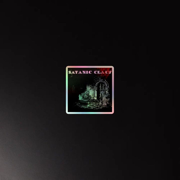 Satanic Claus Holographic Sticker Sheet product image (4)
