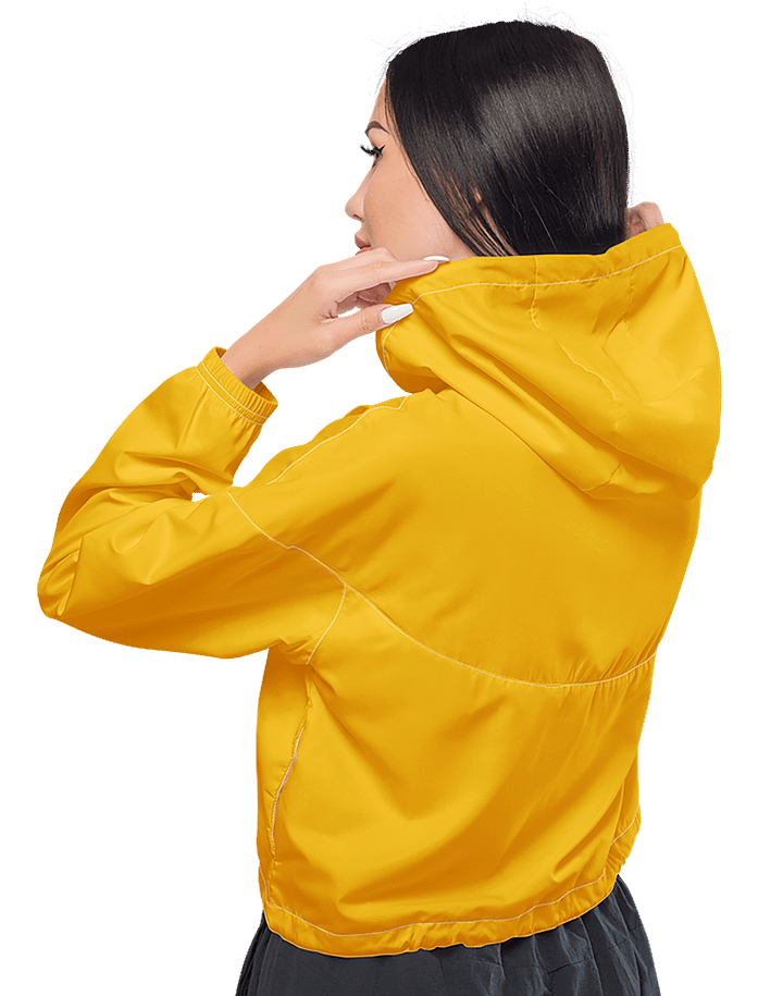 Plain Color Amber Cropped Windbreaker product image (2)