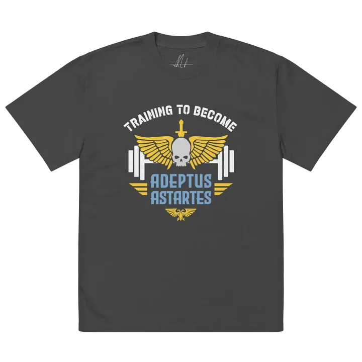 Training to Become Adeptus Astartes Oversized Unisex Gym T-Shirt | Warhammer 40K Inspired product image (2)
