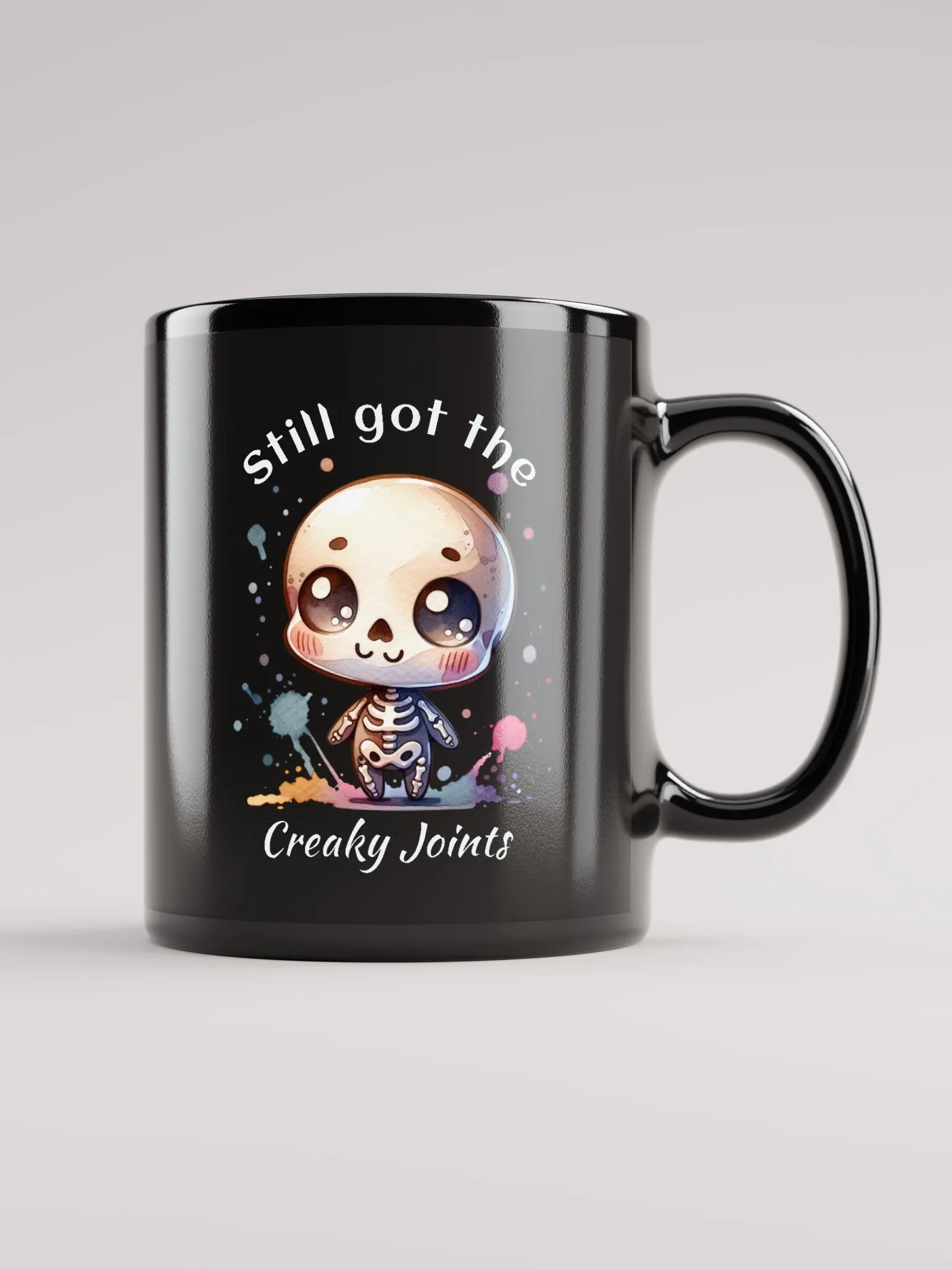 Still got the creaky joints: black 11 oz mug product image (1)