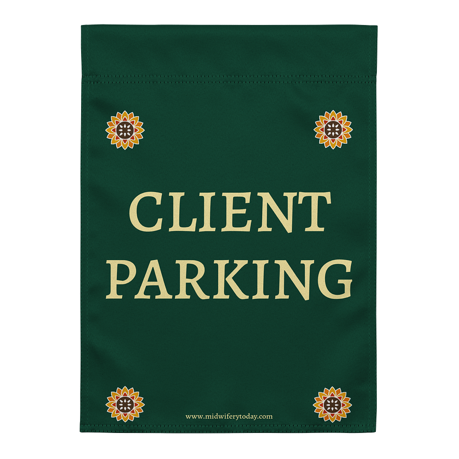 Client Parking Garden Flag -Minimalist product image (1)
