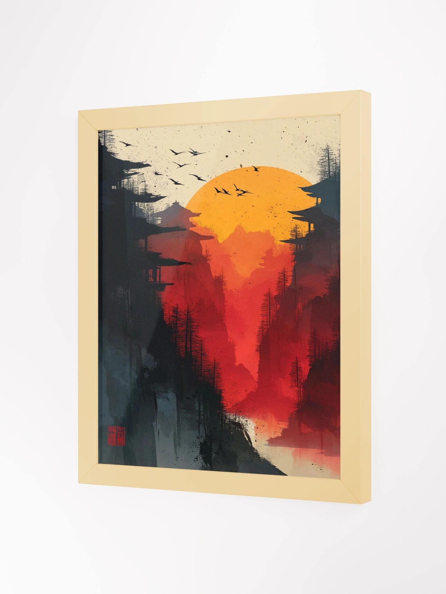 Crimson Peaks Framed Wall Art Canvas product image (4)
