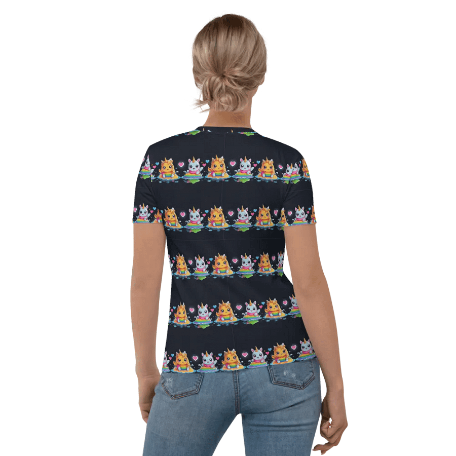 Kawaii Unicorn All Over Print T-shirt product image (6)