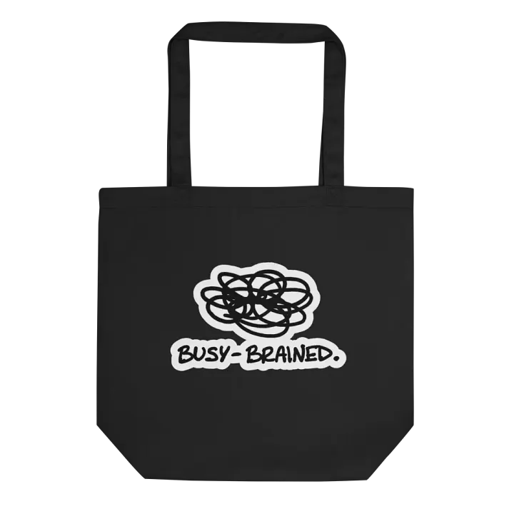 BUSY-BRAINED (bubble design) tote bag product image (1)