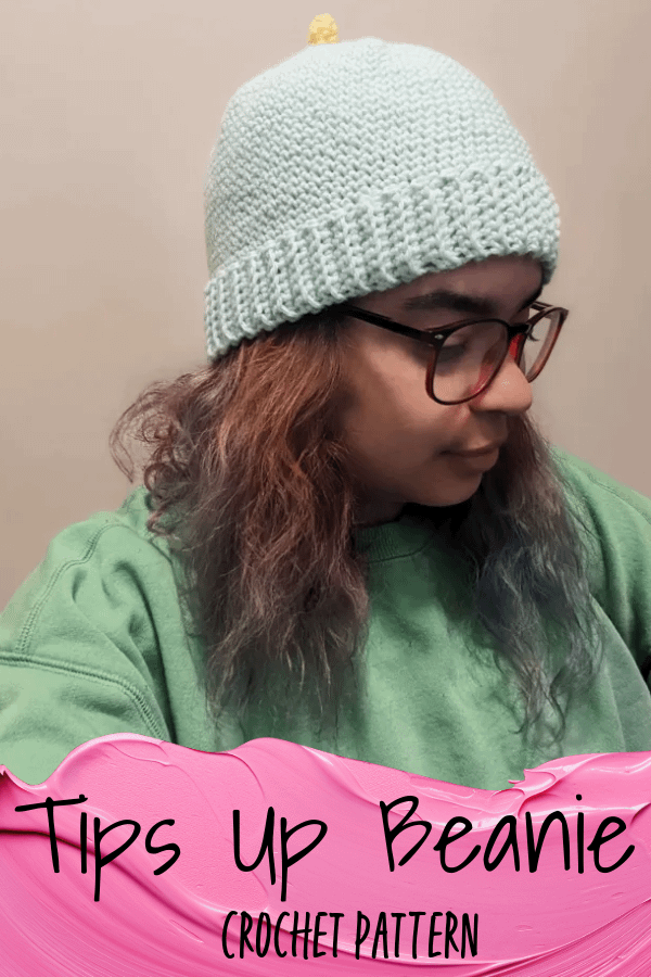 Tips Up Beanie Crochet Pattern product image (1)