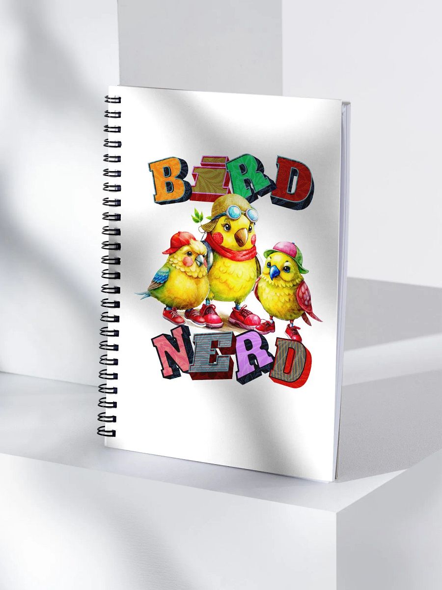 Bird Nerd Yellow Budgie Spiral Notebook product image (1)