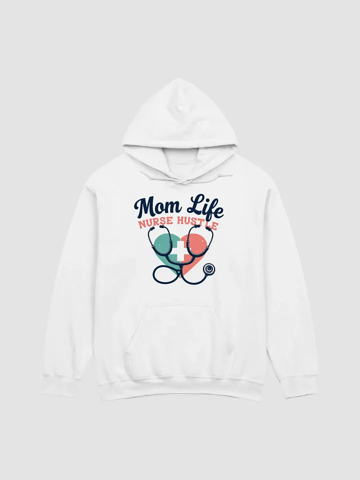 Nurse mom Hustle Stethoscope Heart Hoodie product image (3)